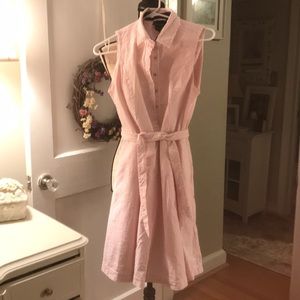 Cynthia Rowley, pink/white sundress. Size 6.